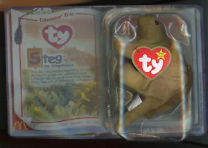 Toy Steg Stegosaurus stuffed animal McDonald's Happy Meal Collector New S-2-17 - Picture 1 of 2