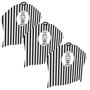 3x Tru Professional Cape pour Coupe de Cheveux Imperméable 120 X 148 CM - Photo 1/1