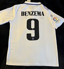 Benzema #9 Small Home Jersey Soccer Football S White