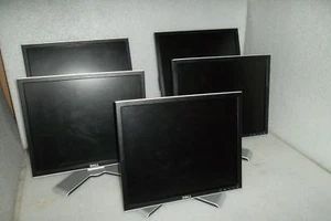 LOT-5 Dell 1707FP 1708FP 17" UltraSharp Monitor w/4-Port USB DVI VGA FP816 CC280 - Picture 1 of 12
