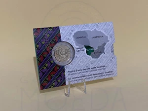 Lithuania 2022 Sulvakija 2 Euro Coincard BU - Foto 1 di 2