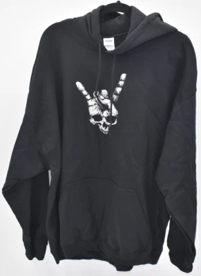 Gildan Black Rock skull hoodie size 2xl New - Image 1 of 4