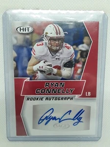 Ryan Connelly 2019 Sage HIT Premier Draft AUTO Wisconsin Badgers - Picture 1 of 2