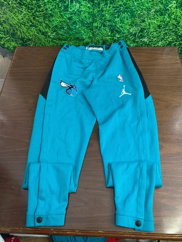NBA Charlotte Hornets Basketball Snap Pants Teal/Black Jordan Size Large-Tall Cover