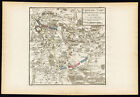 Antike Karte-SCHLACHT-BELGIEN-TOURNAI-DOORNIK-PERUWELZ-SAULSOY-Beaurain-1776
