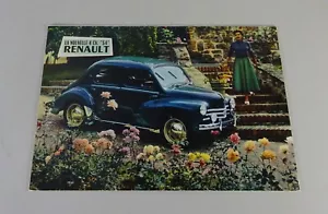 Prospekt / Broschüre Renault 4 CV Stand 1954 | Französisch - Picture 1 of 2