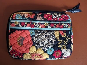 Vera Bradley Tablet Case Zipper Happy Snails Blue & Pink - Picture 1 of 7