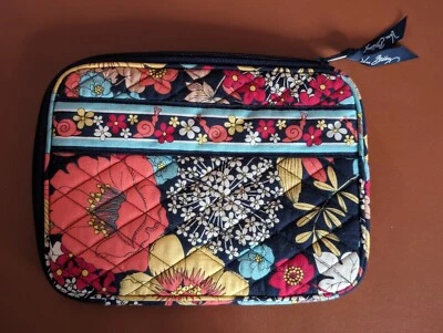 Vera Bradley Tablet Case Zipper Happy Snails Blue & Pink - Image 1 of 4