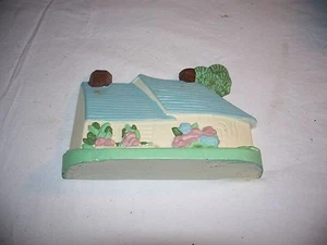 Cast Iron Cottage House Doorstop R.O.C. 7 in x 2 inch x 5 in tall Vintage 70's - Picture 1 of 3