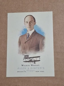Tarjeta de inventor Wilbur Wright Topps Allen and Ginter 2006 #339 avión avión - Imagen 1 de 2