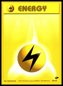 Carta 2000 Maghi Pokémon Fulmine Energia Palestra Sfida #130/132  - Foto 1 di 2