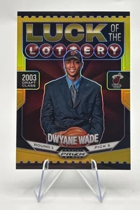 2024-25 Prizm Black Dwyane Wade Luck Of The Lottery Gold /10 Miami Heat - Bild 1 von 2