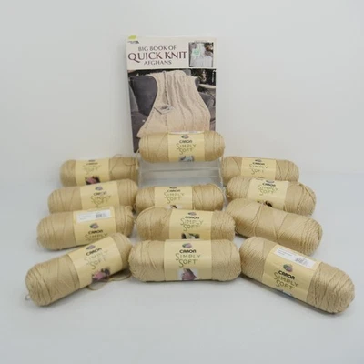 Lote de 12 madejas de punto rápido manta libro afgano ganchillo hilo suave Caron Simply 9703 Foto 1 de 4