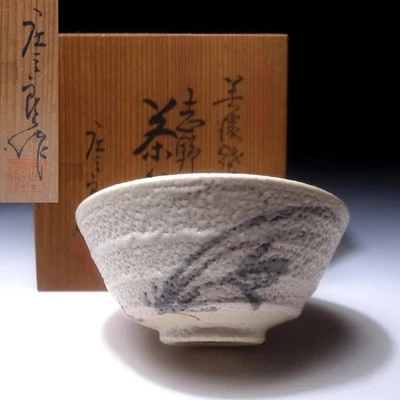 Tazón de té japonés vintage LF27, artículos Shino de Famous Potter, Shosaburo Takada Foto 1 de 4