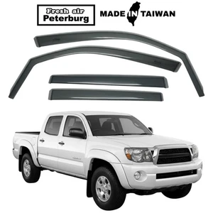 for TOYOTA TACOMA 4D 2005-2015 IN-CHANNEL WIND DEFLECTOR 4PCS - Picture 1 of 8
