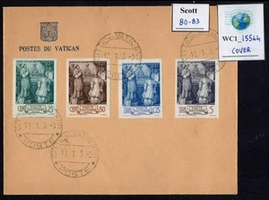 WC1_15544. VATICAN. Cover w. 1942 ARCHBISHOP set. Sc. 80-83 - Picture 1 of 1