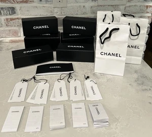 Lot Of 6 Authentic CHANEL EMPTY Eyeglass Sunglass Jewelry Boxes Pamphlets Bags - Picture 1 of 15