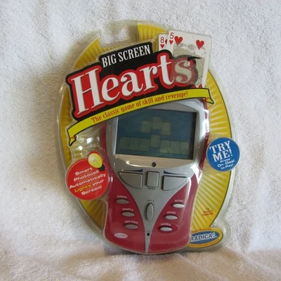 Radica Big Screen Hearts Handheld Video Card Game NEW - Image 1 of 3