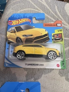 2020 Hot Wheels ‘17 Lamborghini Urus HW Exotics Short Card 213/250 1/10 - Picture 1 of 1