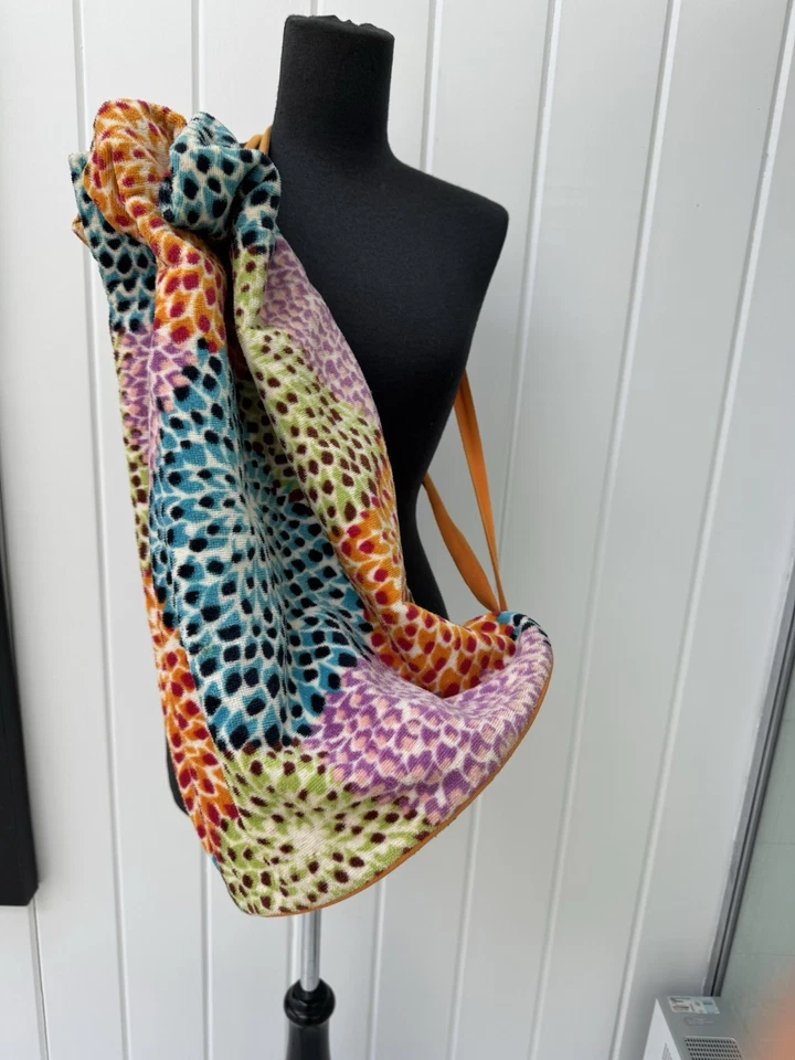 Missoni Home Beach Tote Bag Multicolor Terry Cloth Sling Italy LARGE - Image 1 of 4