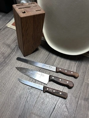 Conjunto de facas de cozinha R.H. Researcher de 3 - 430-8, 455-10, 405-6 facas suíças 🔪 - Imagem 1 de 4