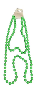 LANGE PERLENKETTE IN GRÜNER FARBE FÜR KOSTÜM 70er 80er PARTIES - Bild 1 von 1