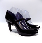 Black Shoes United Nude High Heel Size 6 EU 39 Womens Strap Block Court Hybrid