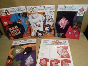 Daisy Kingdom No-Sew Fabric Iron On Appliques Lot of 5 - Picture 1 of 8