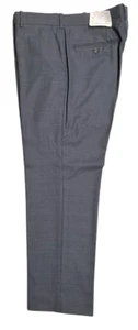 SLACKS 39 12 X 30 1/2 MENS DARK BLUE WITH LIGHT STRIPES  - Foto 1 di 7