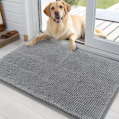 Alfombrilla de puerta para perro OLANLY para patas fangosas 36X24, absorbe humedad y suciedad, absorbente N Foto 1 de 4