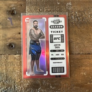 2023 Chronicles UFC Contenders Optic Rookie Red Ticket Justin Tafa /199 #369 RC