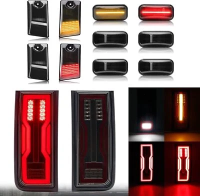 For 03-09 Hummer H2 SUV 4-in-1 LED Tail Light +10pcs LED Cab Lights Smoked Lens - Image 1 of 4