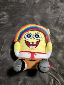 NEW NECA SPONGEBOB SQUAREPANTS RAINBOW HUG ME PLUSH NWT - Picture 1 of 8