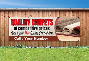 More details for quality carpets (add your number) pvc printed banner outdoor sign pvc eyelets