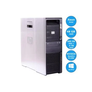 HP Workstation Z600 | 2 x X5650 | 48 GB RAM | Quadro K1200 | SSD 500 GB + HDD da 4 TB - Foto 1 di 4