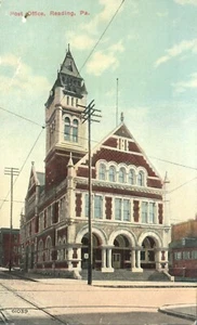Post Office Reading Pennsylvania Postcard - Picture 1 of 2