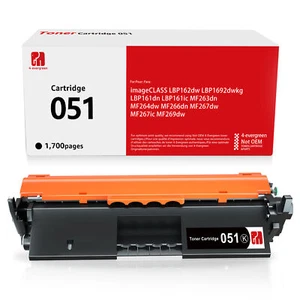 Paquete de 1 cartucho de tóner para Canon 051 ImageCLASS MF263dn MF264dw MF266dn MF267dw - Imagen 1 de 5