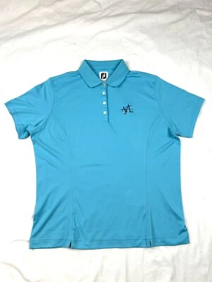 Camisa Polo FootJoy Para Mujer XL Golf Tenis Rendimiento Atletismo Elastizada Azul Foto 1 de 4