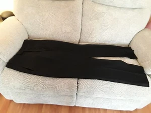 Black tuxedo trousers formal evening dinner Waist 28" - I/Leg 32" satin stripe - Picture 1 of 10