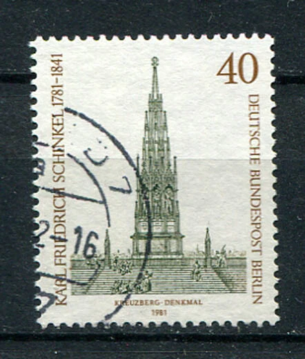 Germany - Berlin : 200th birthday of Karl Friedrich Schinkel from 1981 - used - Image 1 of 1
