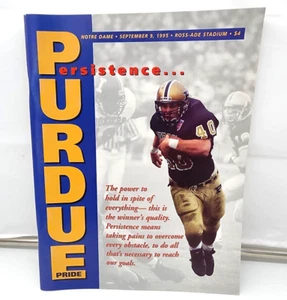 NOTRE DAME vs. PURDUE - COLLEGE FOOTBALL PROGRAM - 1995 - MINT - Picture 1 of 1