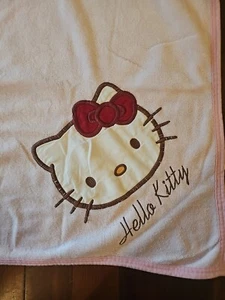 Sanrio HELLO KITTY Manta Bebé Lovey Envoltura Rosa 100x66cm Aprox Seguridad - Imagen 1 de 4