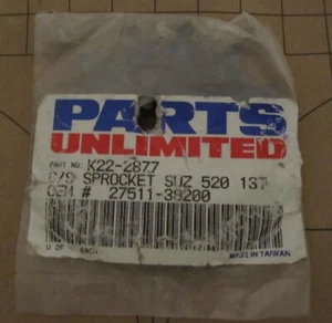 Suzuki sprocket DR LT SP 250 370 400 500 OEM# 27511-38200 520 13T P/N K22-2877 - Picture 1 of 1