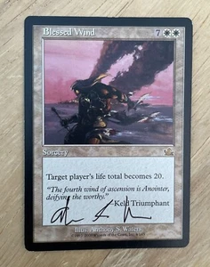 Carta MTG Vintage 2000 Benedetto Vento Stregoneria Maghi della Costa 4/143 Acque Firmata - Foto 1 di 2