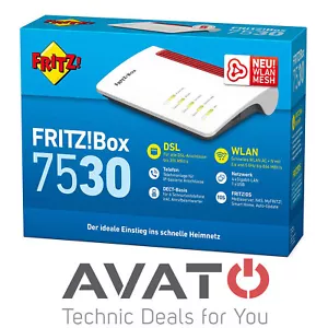 AVM FRITZBox 7530 VDSL DSL Modem MESH DUAL WLAN GIGABIT Router *HÄNDLER* - Bild 1 von 3