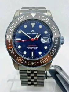 OROLOGIO UOMO LORENZ AUTOMATICO PROFESSIONAL DIVER MVT SEIKO 24 RUBINI , JUBILEE - Foto 1 di 10