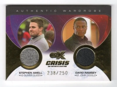 2022 CZX Crisis on Infinite Earths Wardrobe DM04 Stephen Amell David Ramsey /250 - Image 1 of 3