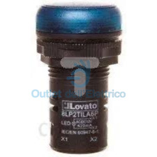 Lovato 8LP2TILA6P Anzeige Hell Monoblock Blau LED 12V C / Ca