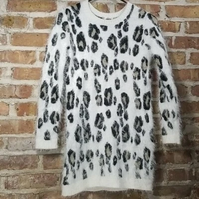 Suéter de leopardo difuso Circo para niña. Blanco, negro y marrón. Niño Talla L 10-12 Foto 1 de 4
