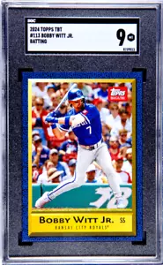 2024 Topps TBT 38 “91 Topps Magazine” 113 Bobby Witt Jr Kansas City Royals SGC 9 - Picture 1 of 2
